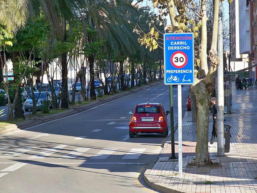El eje vital Avenida de José Ortega y Gasset en Málaga